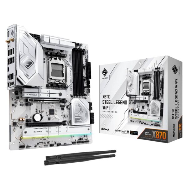 Placa Madre ASRock X870 STEEL LEGEND WIFI AM5 AMD