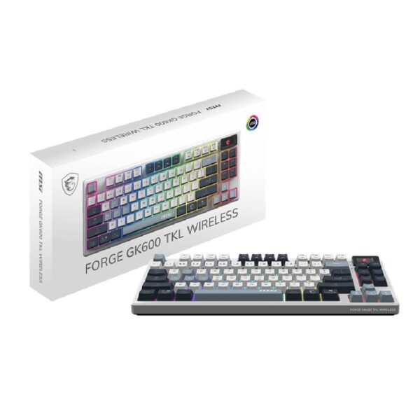 Teclado Gamer MSI Forge GK600 TKL US Wireless - Imagen 2