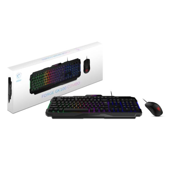 Combo Teclado y Mouse Gamer MSI Forge GK100 - Imagen 2