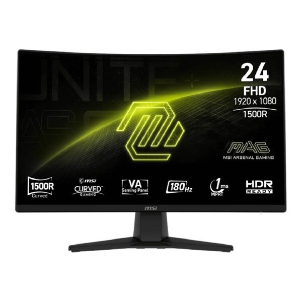 Monitor Gamer MSI MAG 242C Curvo 24, 170hz, 1ms