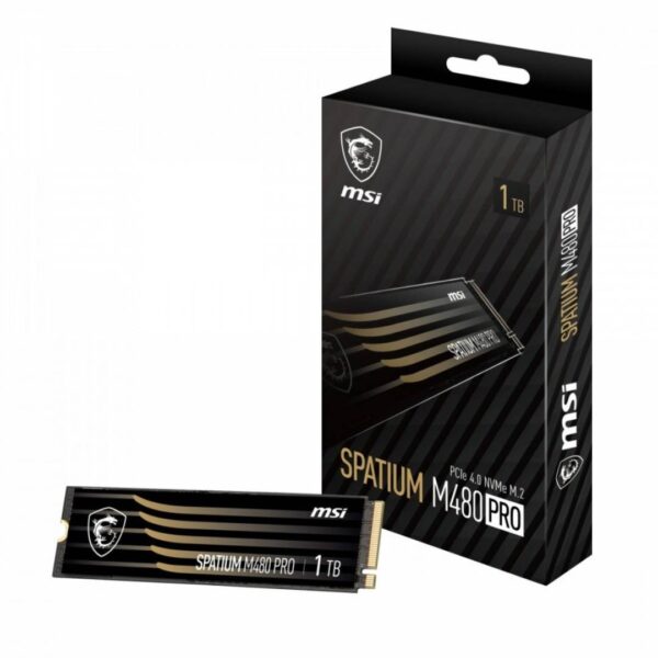 Disco Duro SSD MSI SPATIUM M480 PRO PCIe 4.0 NVMe M.2 - 1 TB