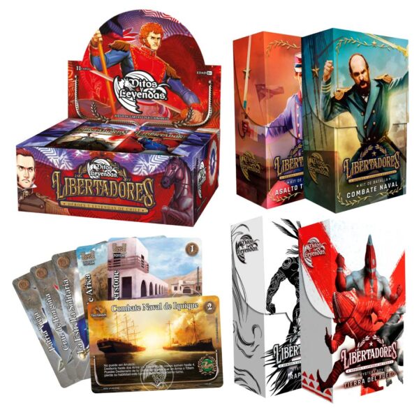 (PREVENTA) Megapack Libertadores Display, 2 Kits Batalla, 2 Mystery Box
