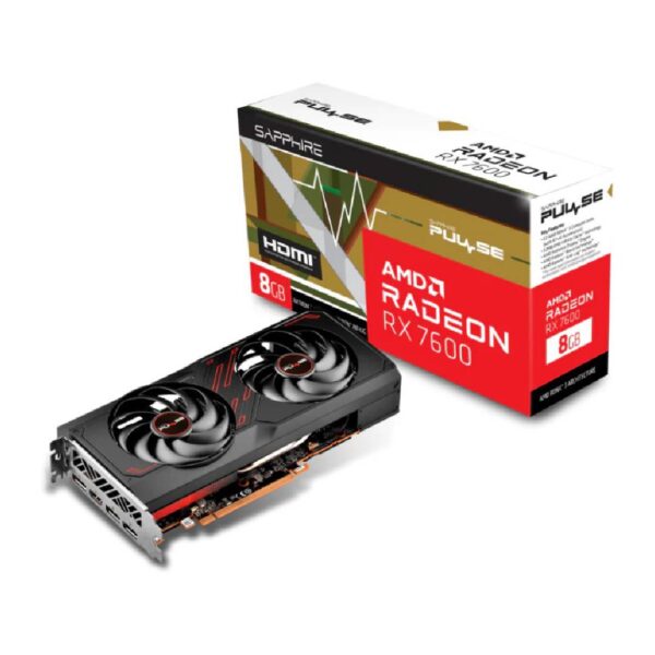 Tarjeta de Video Sapphire PULSE RX7600 GAMING 8GB GDDR6
