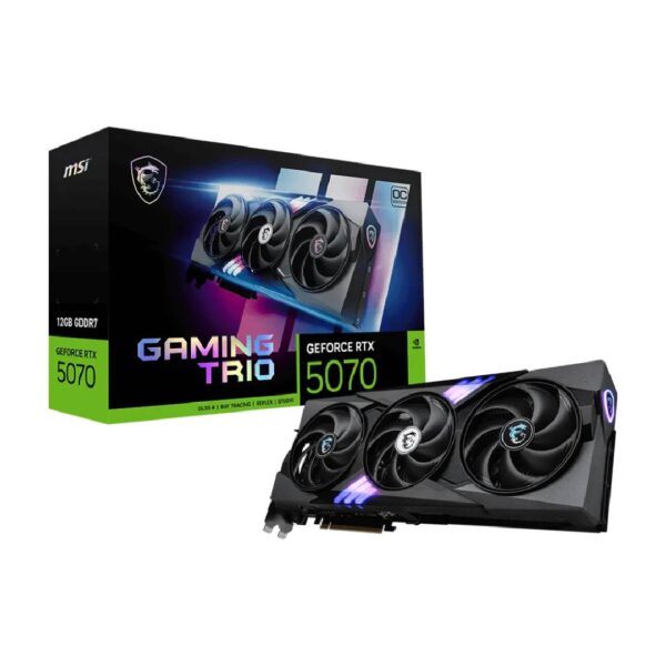 Tarjeta de Video MSI GeForce RTX 5070 12G GAMING TRIO OC