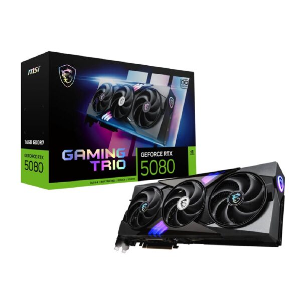 Tarjeta de Video MSI GeForce RTX 5080 16G GAMING TRIO OC