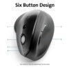 Mouse Vertical Kensington Profit Inalambrico Negro 6 Botones - Imagen 5