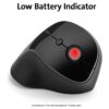 Mouse Vertical Kensington Profit Inalambrico Negro 6 Botones - Imagen 2