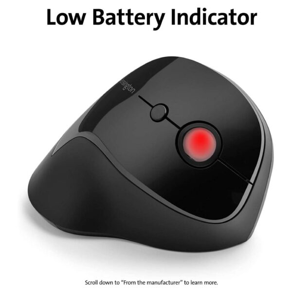 Mouse Vertical Kensington Profit Inalambrico Negro 6 Botones - Imagen 2