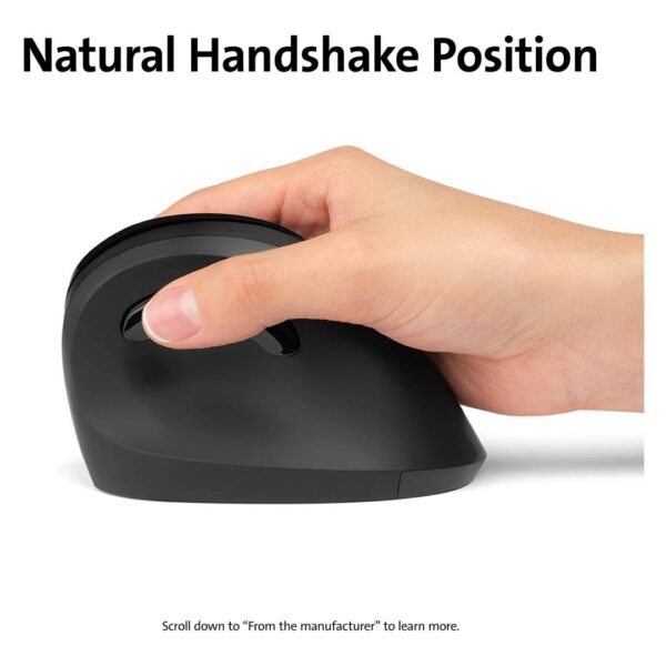 Mouse Vertical Kensington Profit Inalambrico Negro 6 Botones - Imagen 6