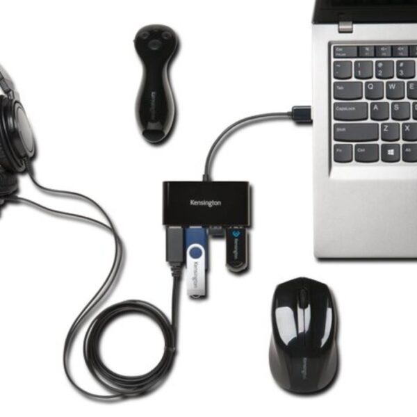 Hub USB 2.0 de 4 Puertos Kensington K39120 - Imagen 3