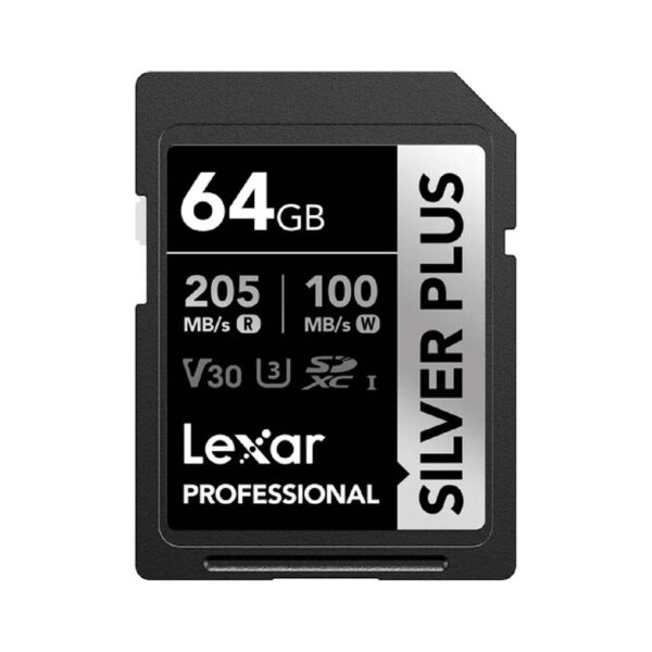 Tarjeta Micro SDXC Lexar Silver Plus UHS-I, 64 GB V30