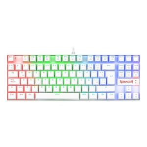 Teclado Gamer Redragon Kumara K552 Blanco Rgb SW Red