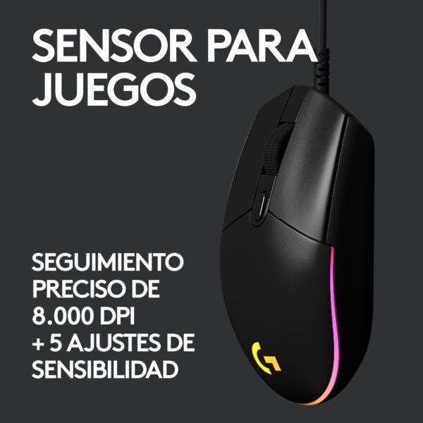 Mouse Gamer Logitech G203 Lightsync Rgb 8000dpi 6 Botones - Imagen 5