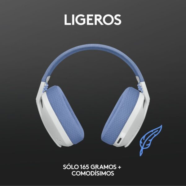 Audifonos Gamer Logitech G435 Inalámbricos Blancos Bluetooth
