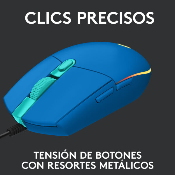 Mouse Gamer Logitech G203 Lightsync Azul 8000 dpi - Imagen 5