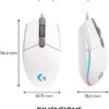 Mouse Gamer Logitech G203 Lightsync Rgb 8000 dpi Blanco