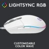 Mouse Gamer Logitech G203 Lightsync Rgb 8000 dpi Blanco