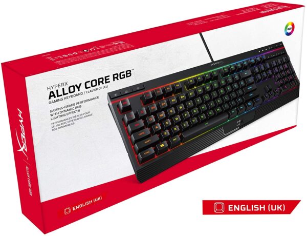 Teclado Gamer HyperX Alloy Core RGB Membrana USB - Imagen 6