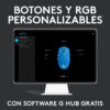 Mouse Gamer Logitech G203 Lightsync Azul 8000 dpi - Imagen 3