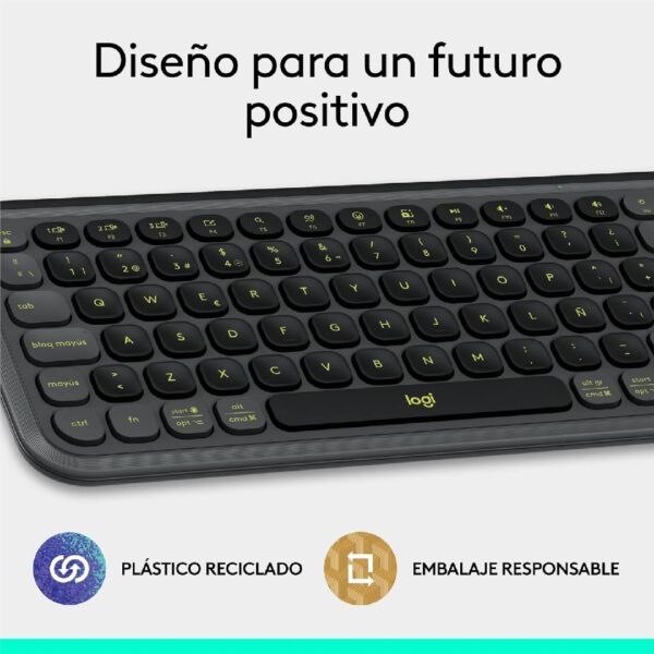 Teclado Logitech POP Icon Combo Español Negro - Imagen 9