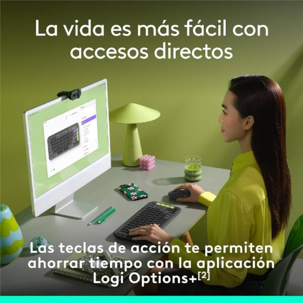 Teclado Logitech POP Icon Combo Español Negro - Imagen 4