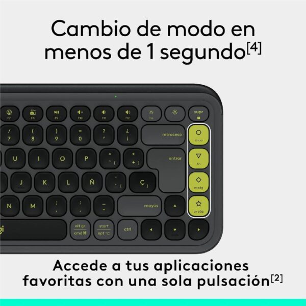 Teclado Logitech POP Icon Combo Español Negro - Imagen 5