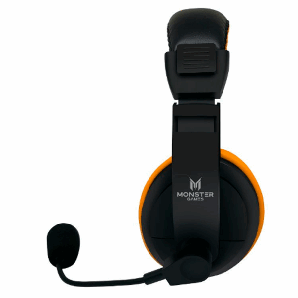 Audifonos Gamer Monster Games Loud Orange 3.5mm