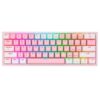 Teclado Gamer Redragon K616 Fizz Rgb Pro Rosa y Blanco