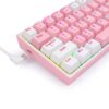 Teclado Gamer Redragon K616 Fizz Rgb Pro Rosa y Blanco