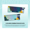 Teclado Fantech MK874V2 ATOM63 MIZU Navy (Switch Blue) - Imagen 4
