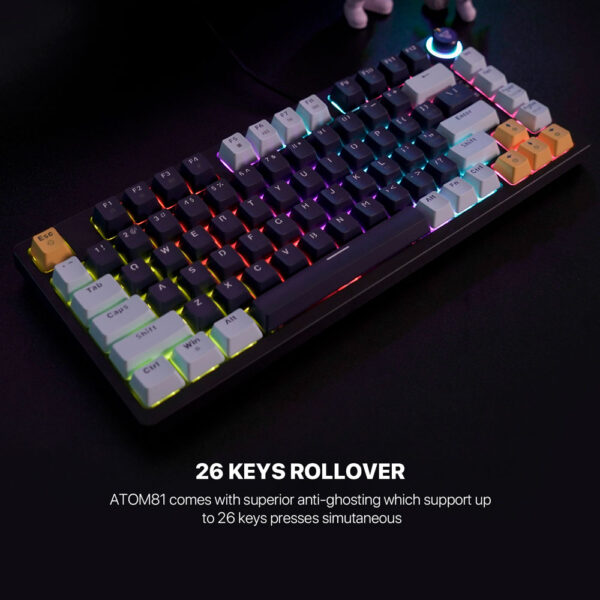 Teclado Fantech MK875V2 ATOM81 Mizu Edition Navy Switch Red - Imagen 6