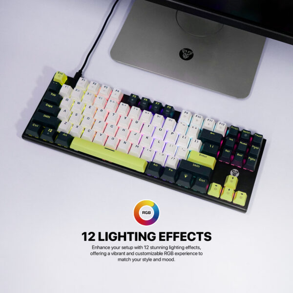 Teclado Fantech MK877s ATOM87s MORI Blue (Switch Blue) - Imagen 9