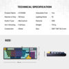 Teclado Fantech MK890V2 ATOM96 MIZU Navy (Switch Red) - Imagen 10