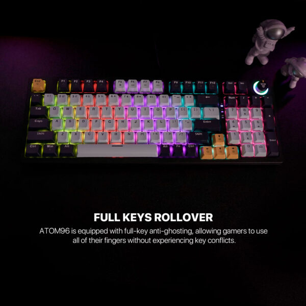 Teclado Fantech MK890V2 ATOM96 MIZU Navy (Switch Red) - Imagen 6