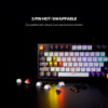 Teclado Fantech MK890V2 ATOM96 MIZU Navy (Switch Red) - Imagen 8