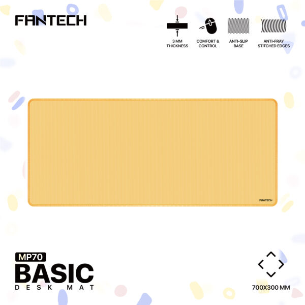 Mousepad Fantech MP70 BASIC XL Yellow - Imagen 2