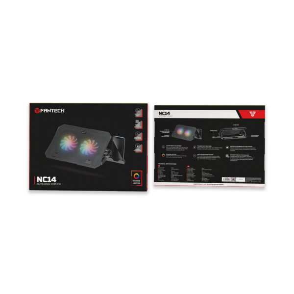 Base de Notebook Fantech NC14 Black RGB - Imagen 7