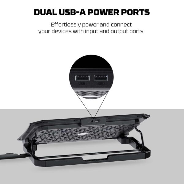 Base de Notebook Fantech NC14 Black RGB - Imagen 5