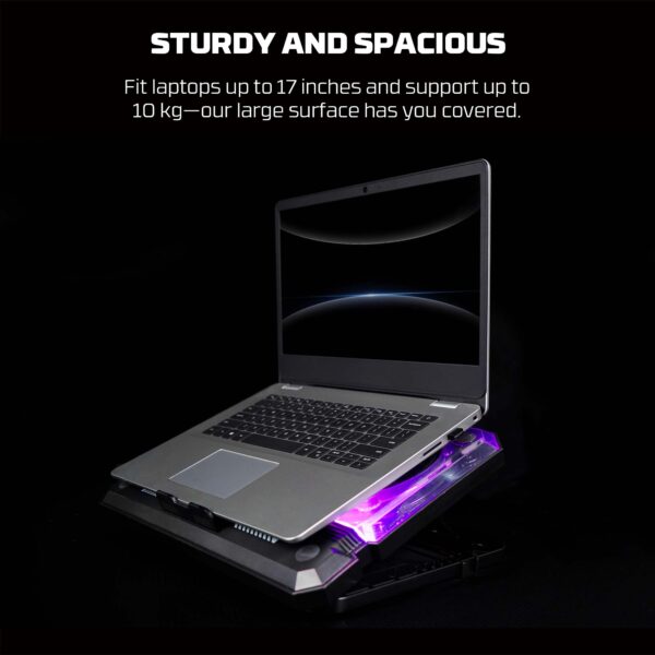 Base de Notebook Fantech NC21 Black RGB - Imagen 7