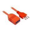 Cable Extension 15 Metros Philco XT49 Naranjo - Imagen 2