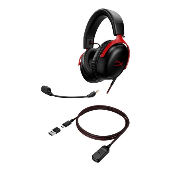 Audífonos Gamer HyperX Cloud III Black/Red - Imagen 5