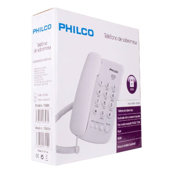 Teléfono de sobremesa Philco 150WH Blanco - Imagen 4