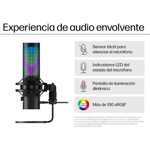 Microfono HyperX Quadcast 2 S Negro - Imagen 8