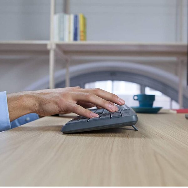 Teclado y Mouse Logitech MK235 Negro Antiderrame - Imagen 6