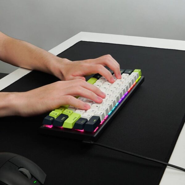 Teclado Fantech MK874V2 ATOM63 MORI White (Switch Red) - Imagen 9