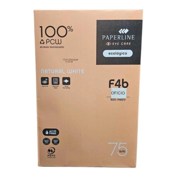 Resma Paperline Eyecare Oficio 75gr X500 Hojas