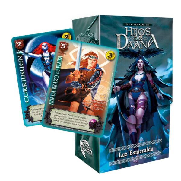 (PREVENTA) X3 Relatos Hijos de Daana: Luz Esmeralda + 2 Cartas Al Azar - Imagen 2