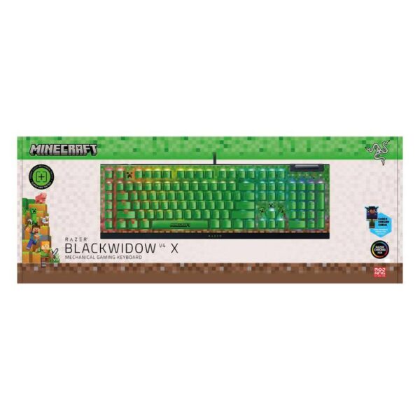 Teclado Gamer Razer BlackWidow V4 X Minecraft Edition - Imagen 6