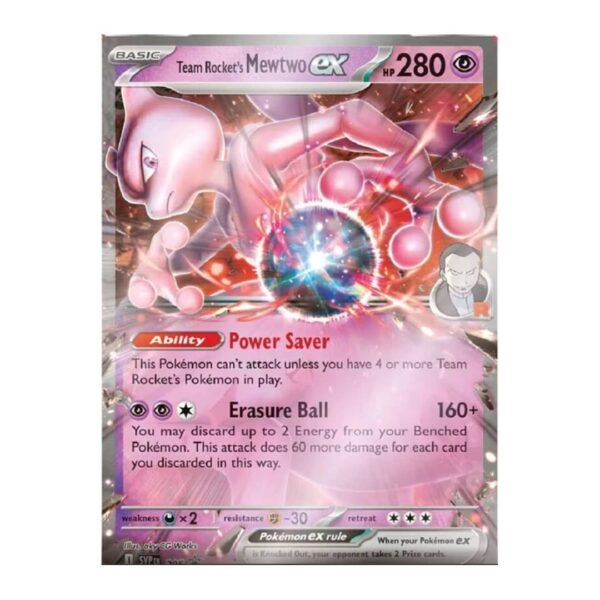 Pokemon TCG: Team Rocket’s Mewtwo ex Box Inglés - Imagen 2