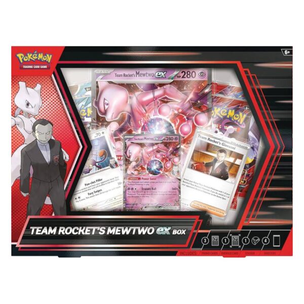 Pokemon TCG: Team Rocket’s Mewtwo ex Box Inglés - Imagen 3